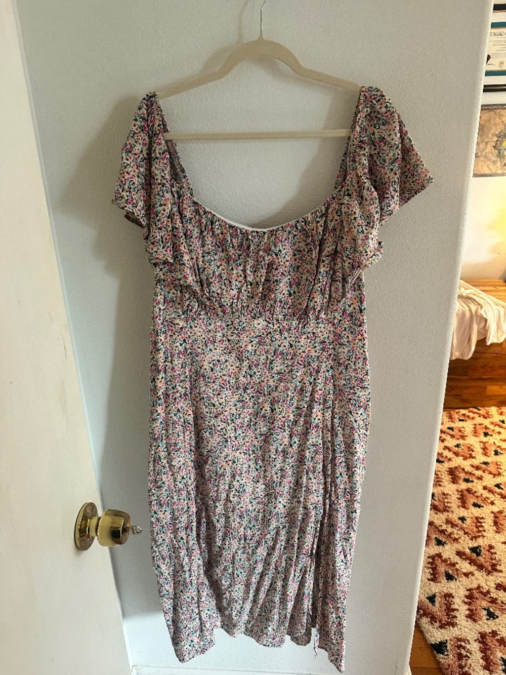 Plus Size Floral Midi Dress